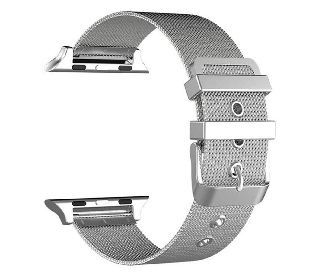 42mm Apple Watch Mesh Replacement Strap Stainless Steel Milanese Loop Strap Magnetic Buckle Wrist Band 