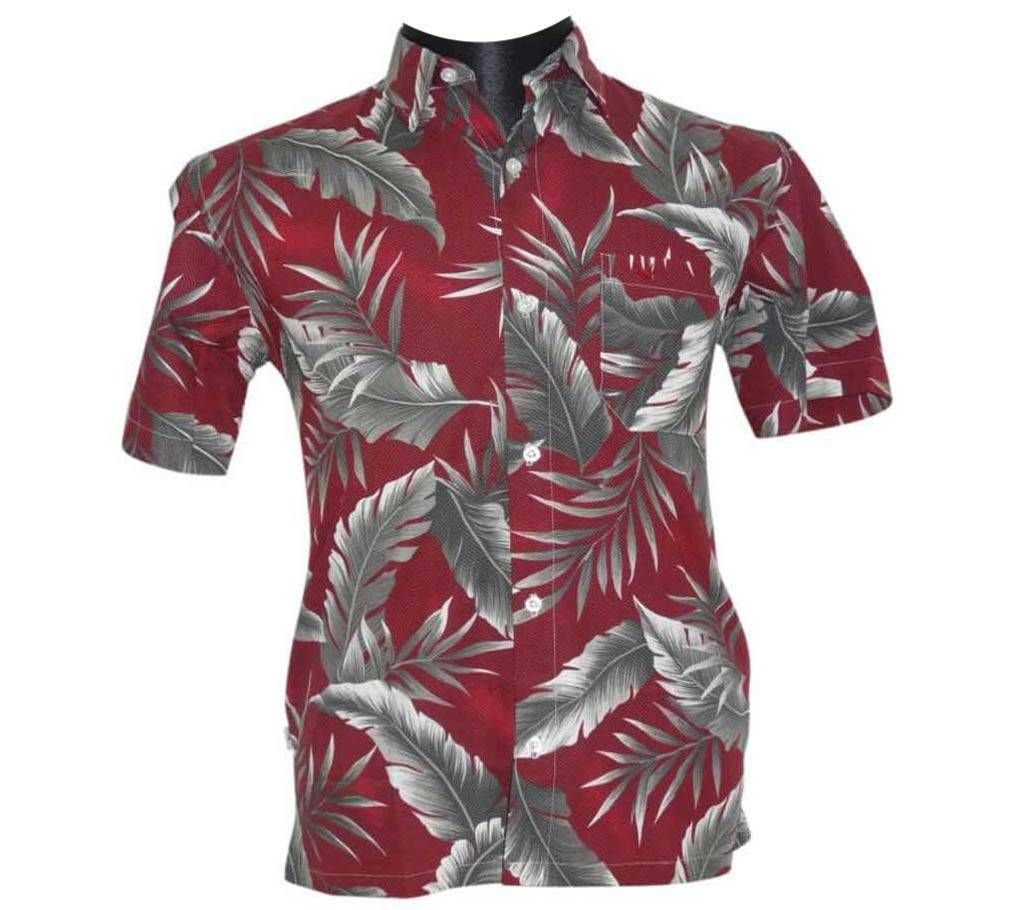 Maroon Floral Shirt