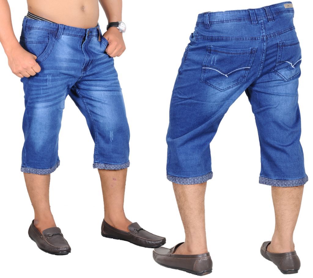 Mens Three Quarte Jeans Pant