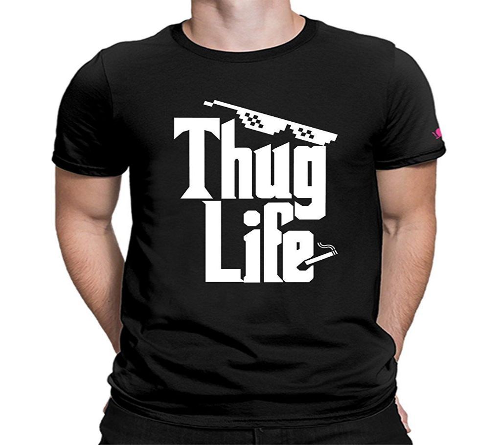Thug Life Cotton Round neck  t-shirt