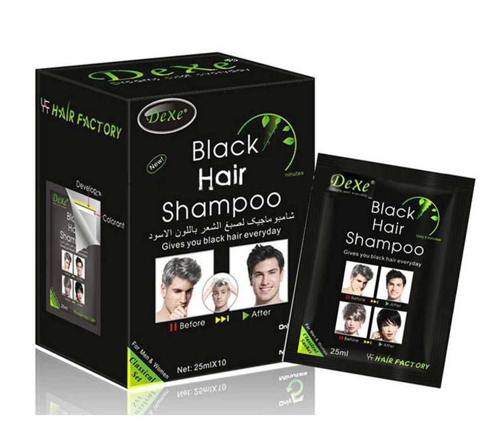 Dexe Black Hair Shampoo 4 piece