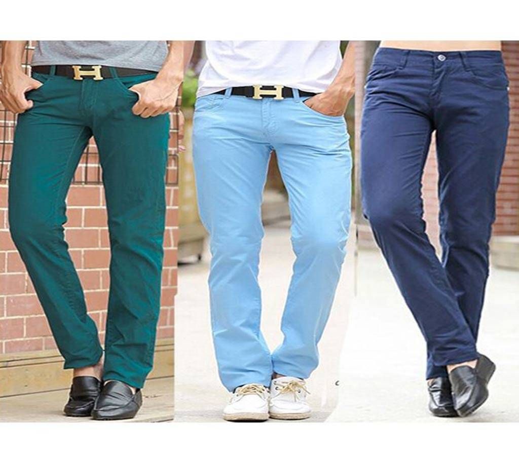 Casual Gabardine Pant For Men 3 Piece Combo 