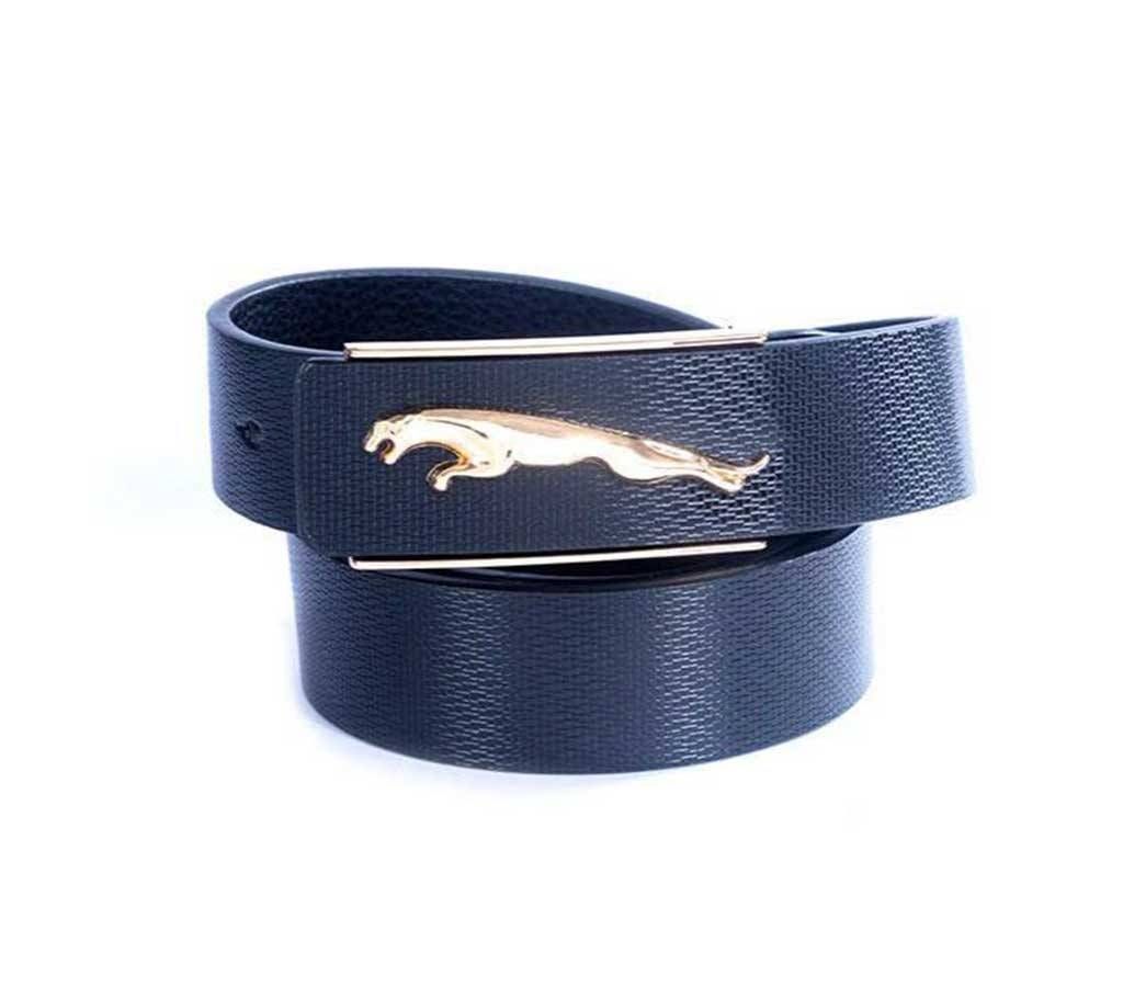 Stylish Artificial Leather Formal Belt - Black - 023 - SHS