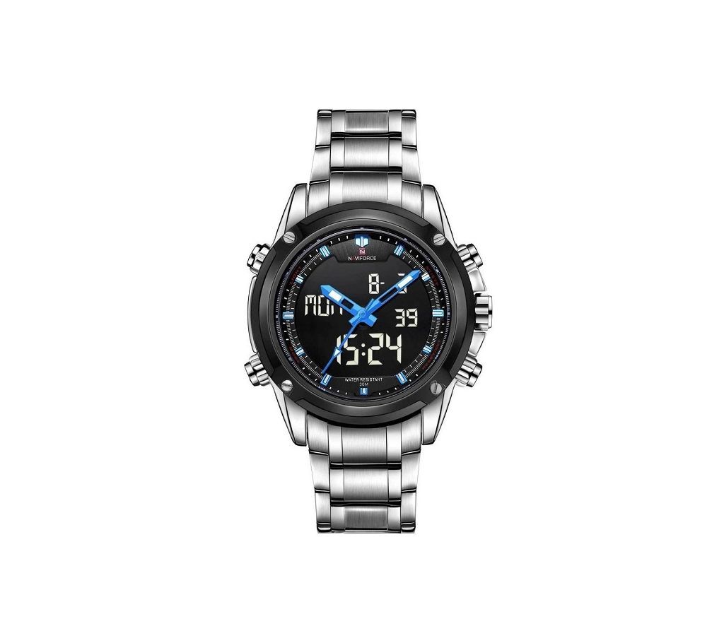 NAVIFORCE Mens Watch  NF9050  Silver and Blue  B24