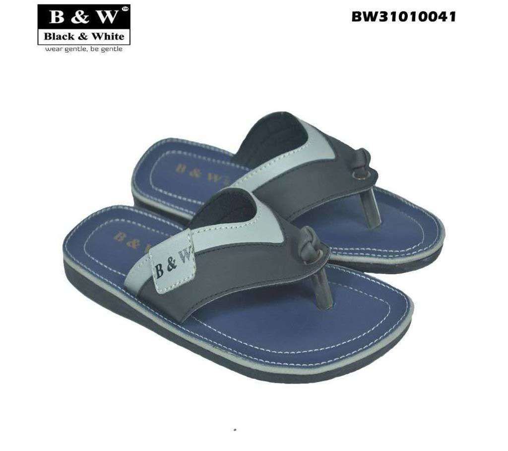 Black & White - Blue in-sole Sandal for Men