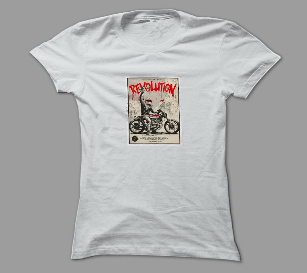 Revolution White Polyester T-Shirt