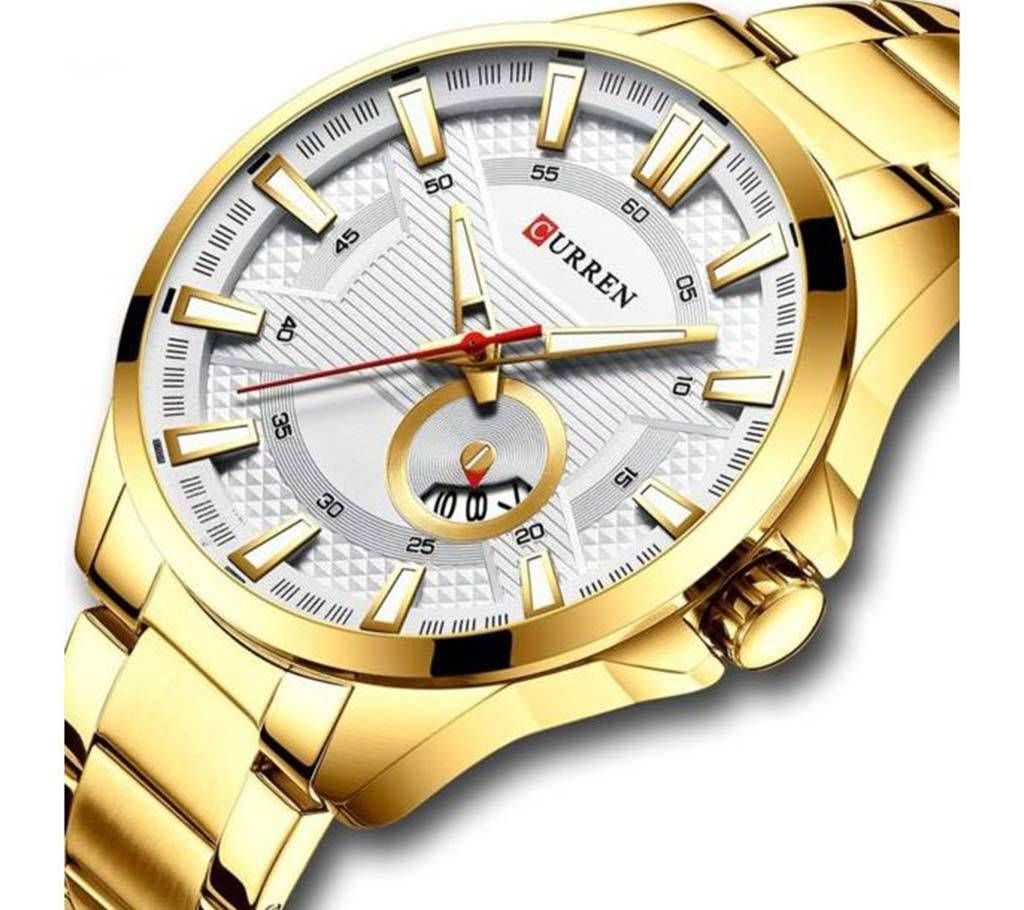 CURREN 8372 WATCH FOR MEN GOLDEN