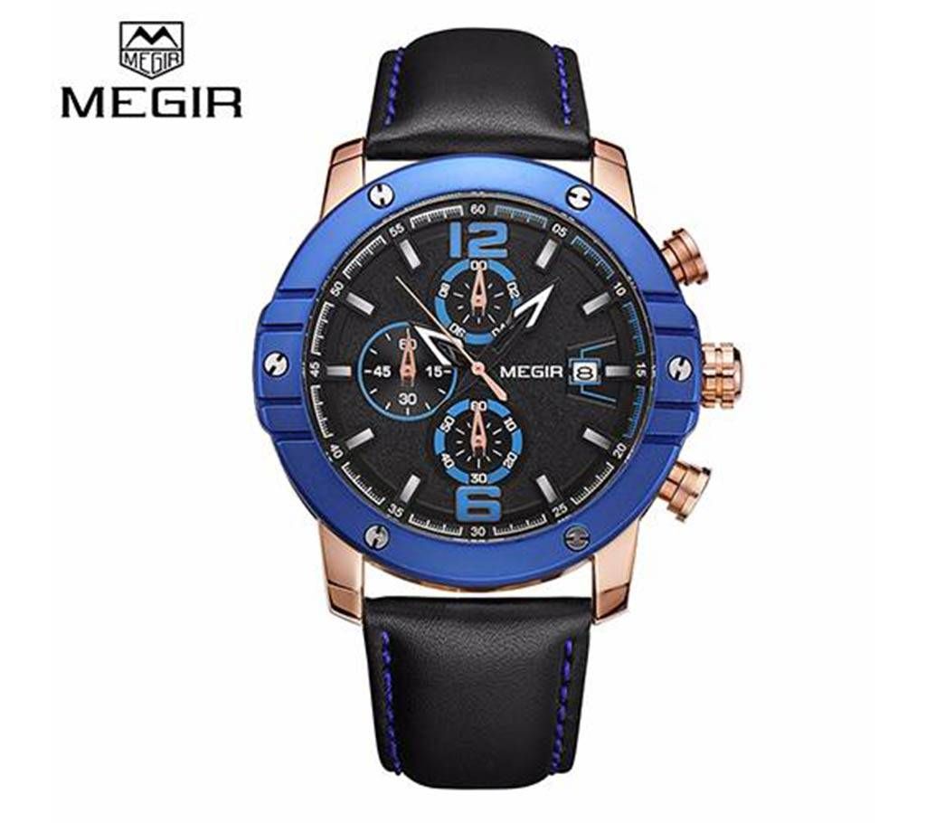 Megir Blue Chronograph watch for men (Original)