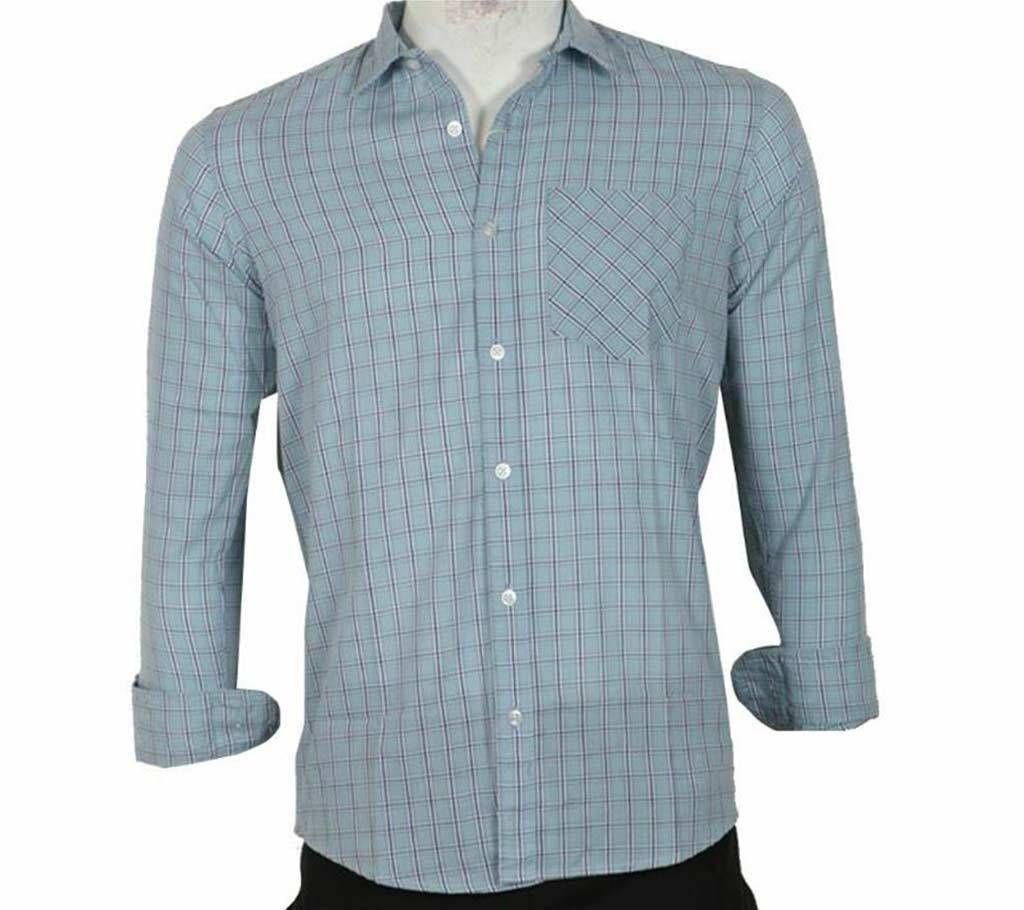 Mens casual check shirt