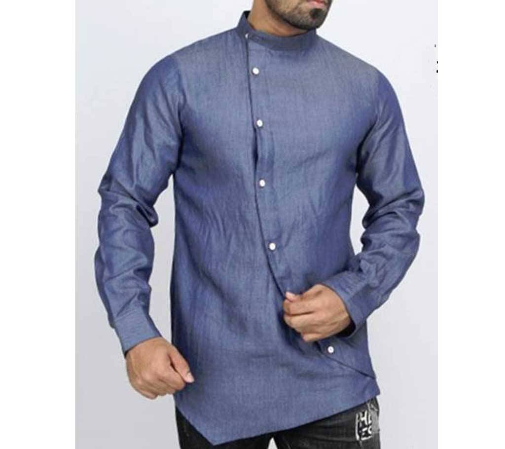 Full Sleeve Denim Casual Shirt For Men