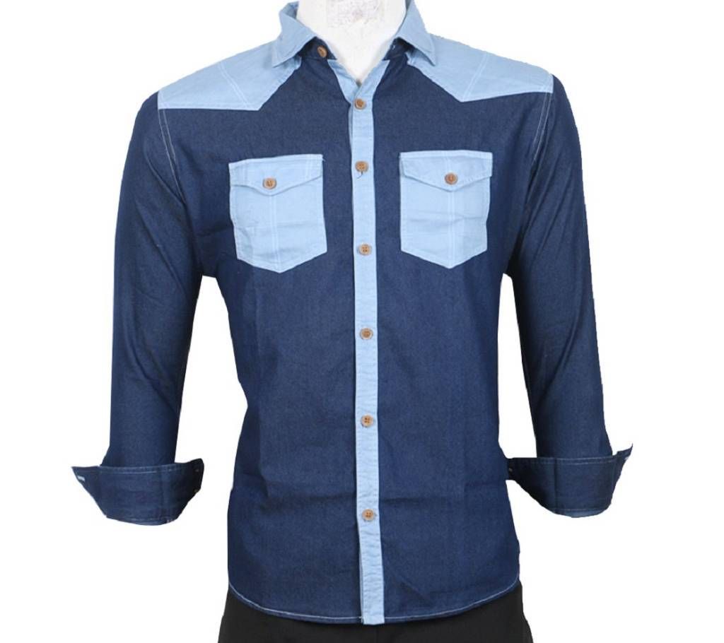 Jents full sleeve denim shirt