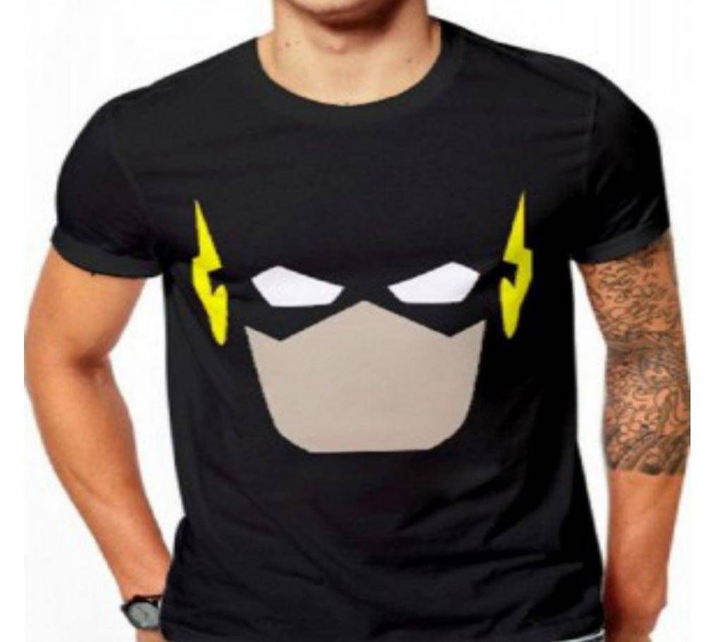 Flash Mens Half Sleeve Cotton Round neck  t-shirt