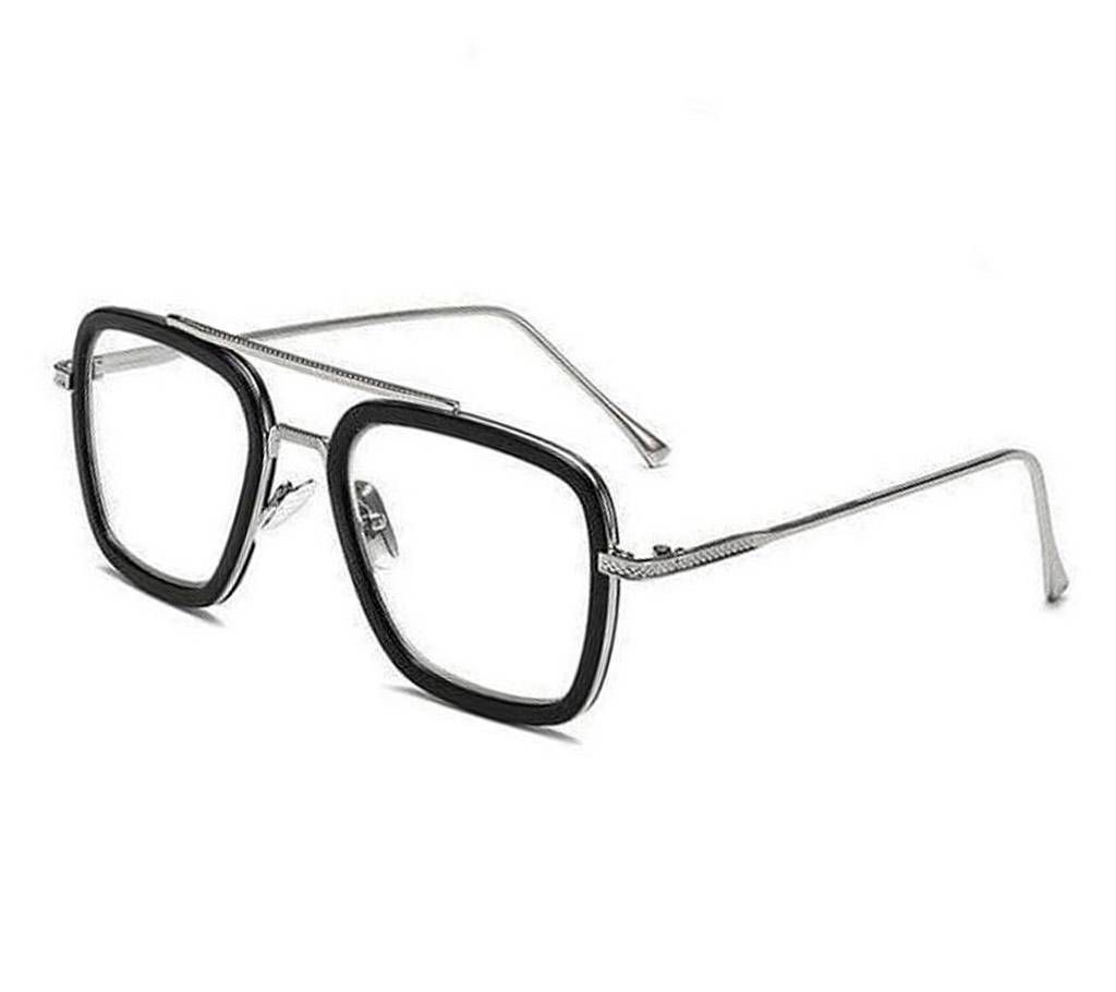 Black And Silver Steel Tony Stark Iron Man Cutout Sunglass for Men