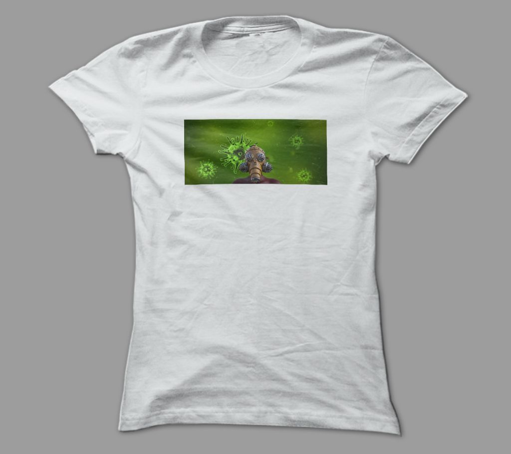 Corona White Polyester T-Shirt