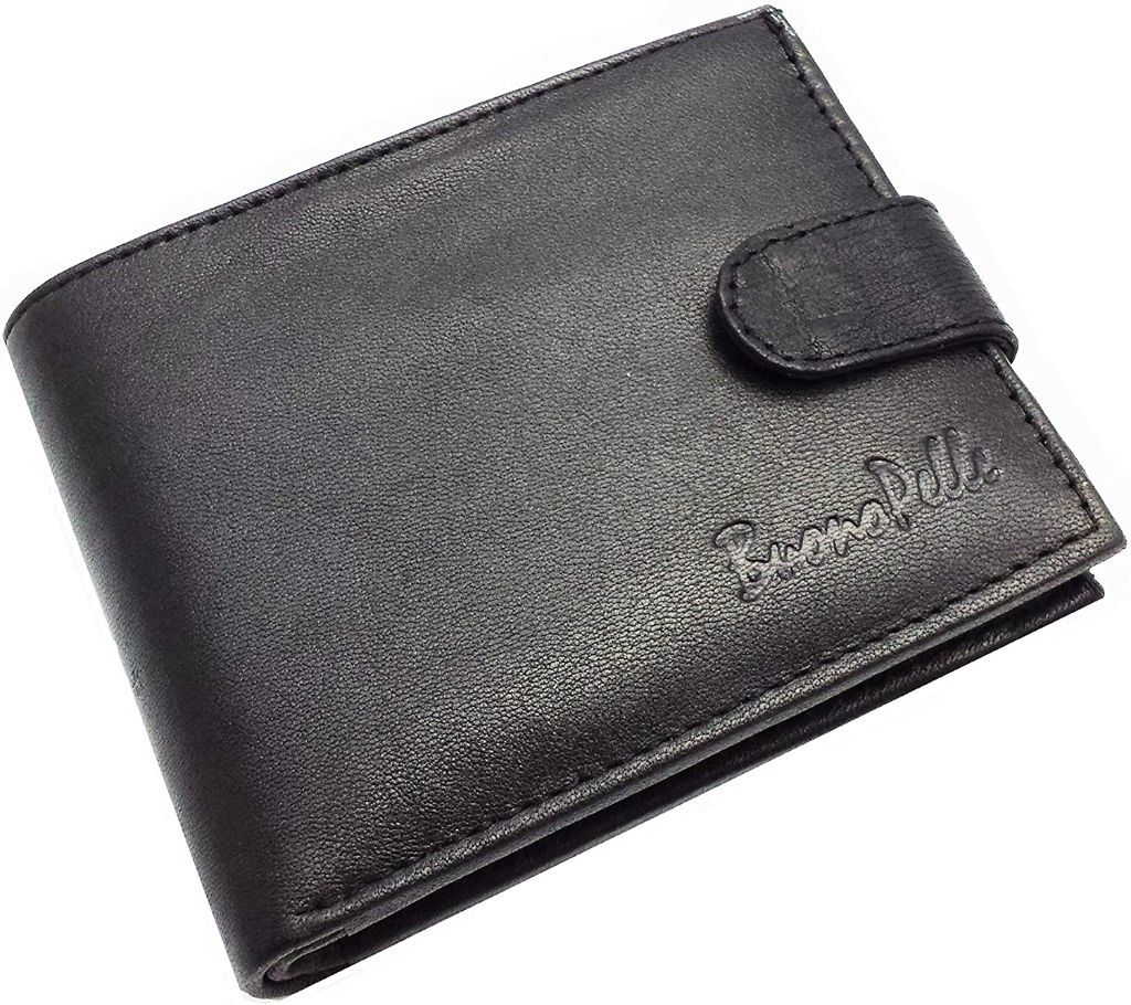 Mens Leather Wallet - Black 
