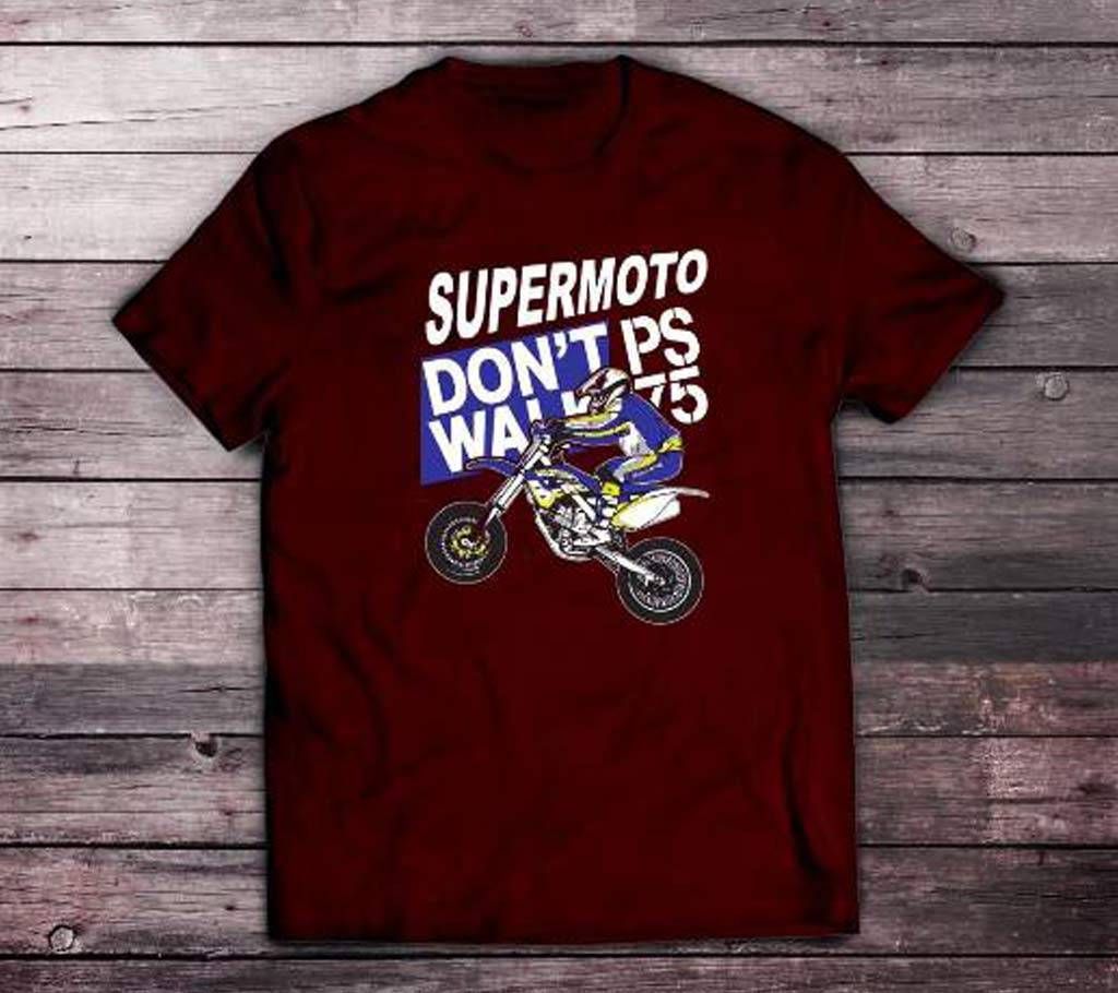 Supermoto Half Sleeve T-Shirt For Men