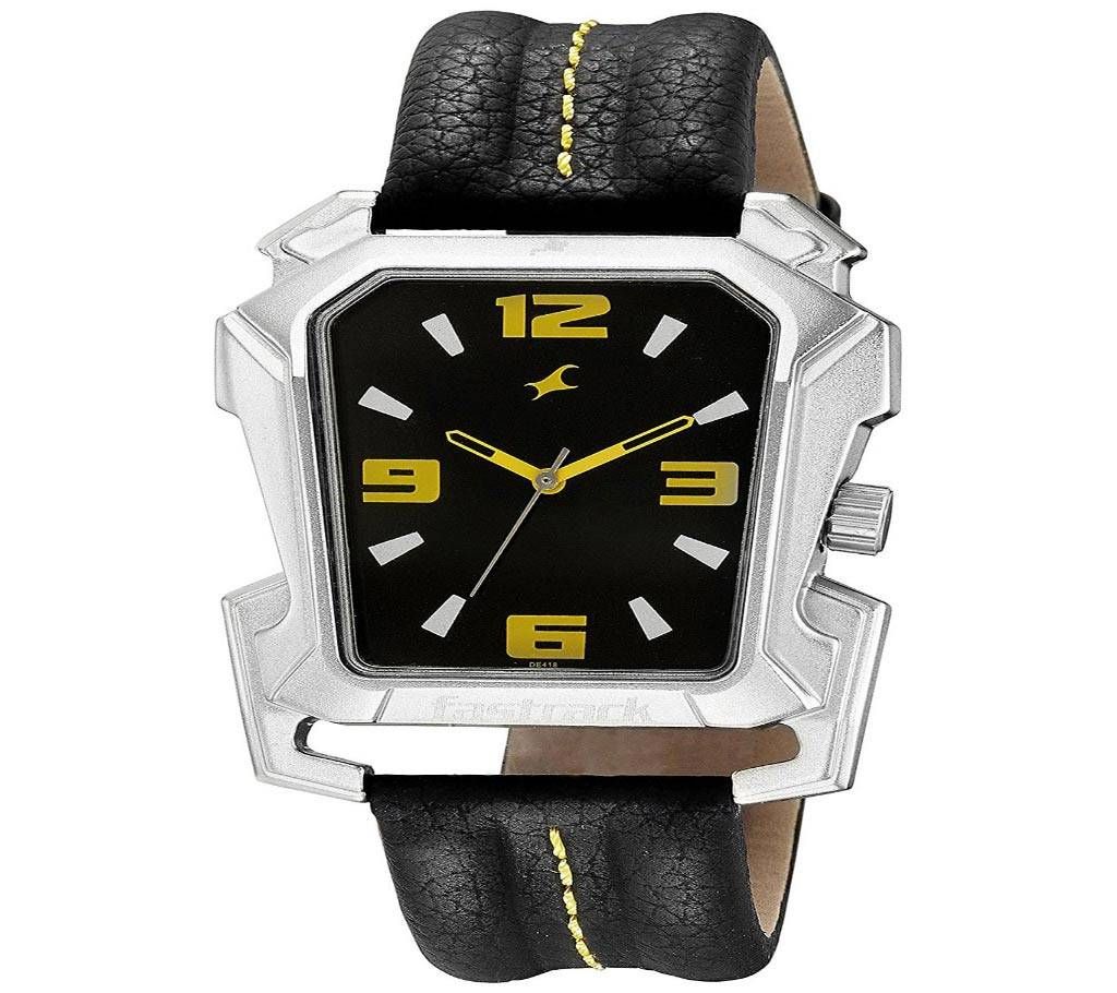 Fastrack 3131SSA Men Leather Analog Black Watch