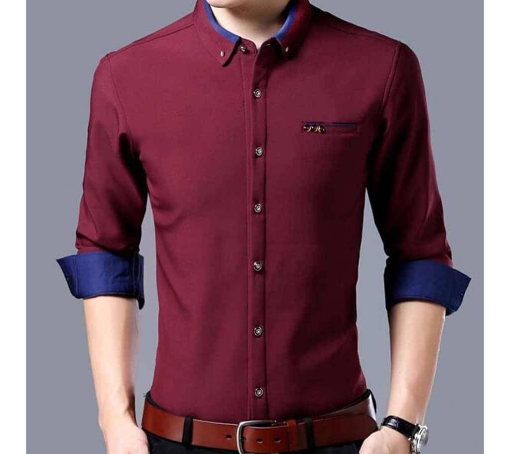 Merun Cotton Full Sleeve Casual Shirt