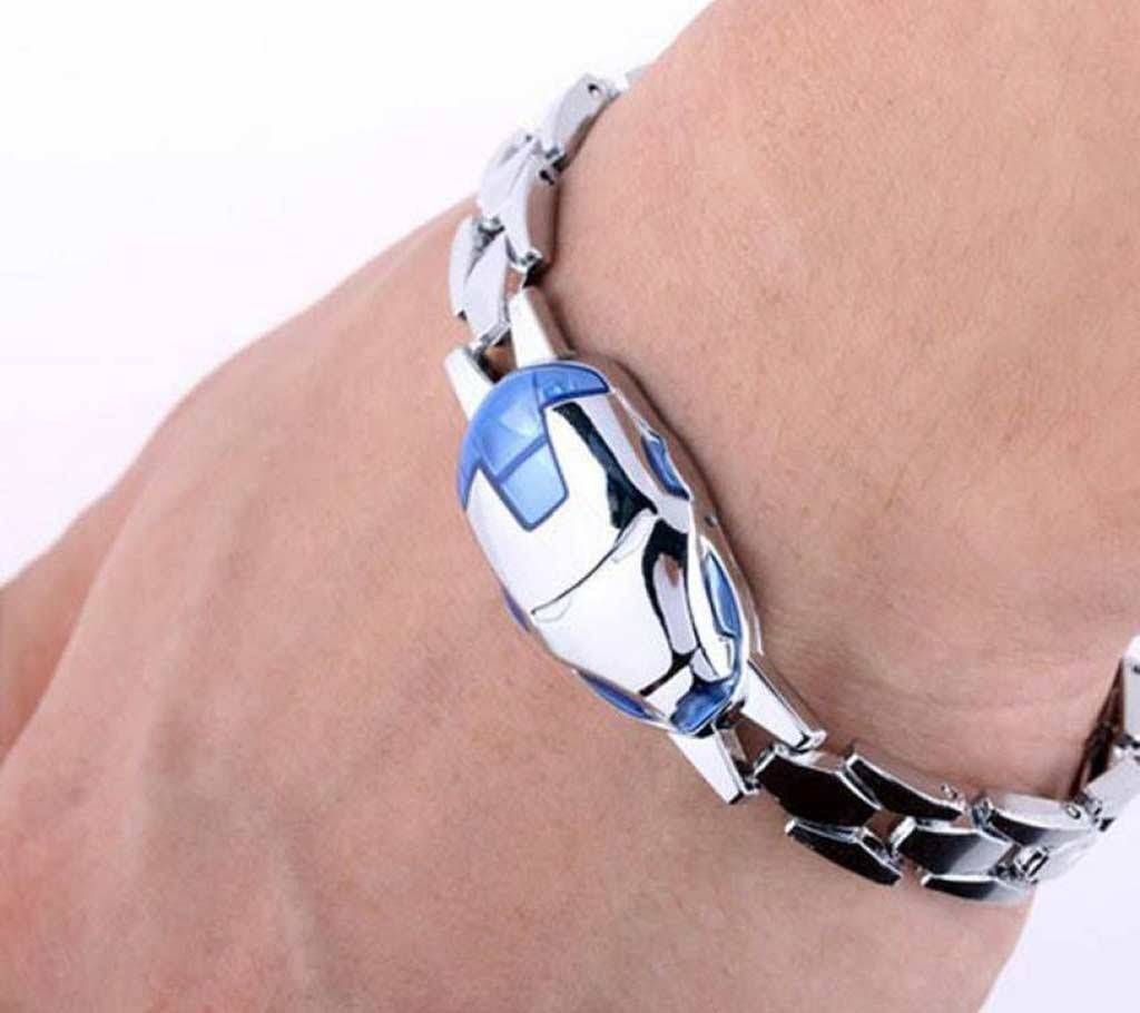 Men's Iron Man silver bracelet 