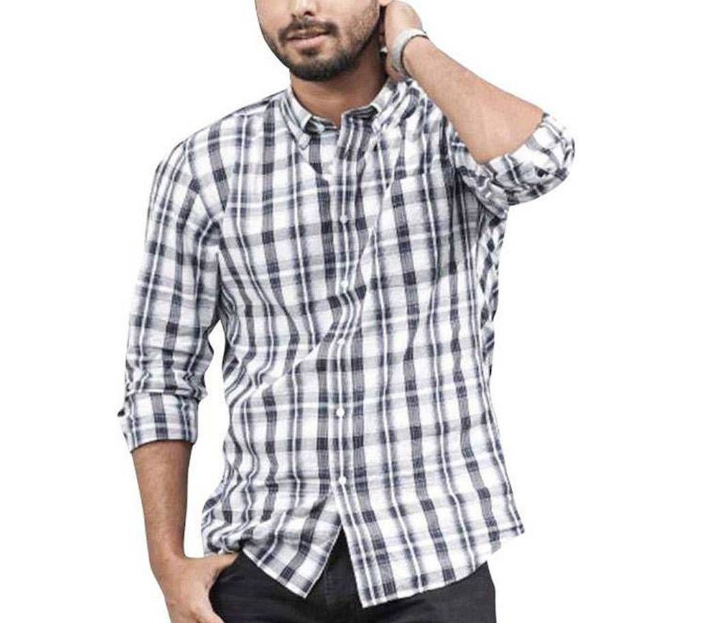 Grameen UNIQLO Check shirt (L) C Black

