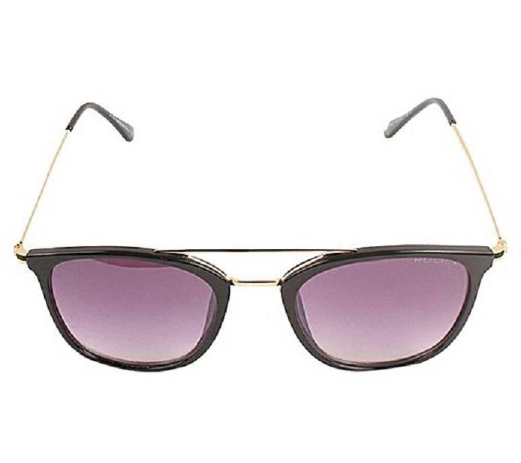 Golden Stainless Steel Purple Shaded Sunglasses for Men