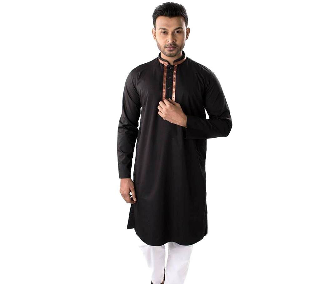 Men's Semi Long Cotton Panjabi