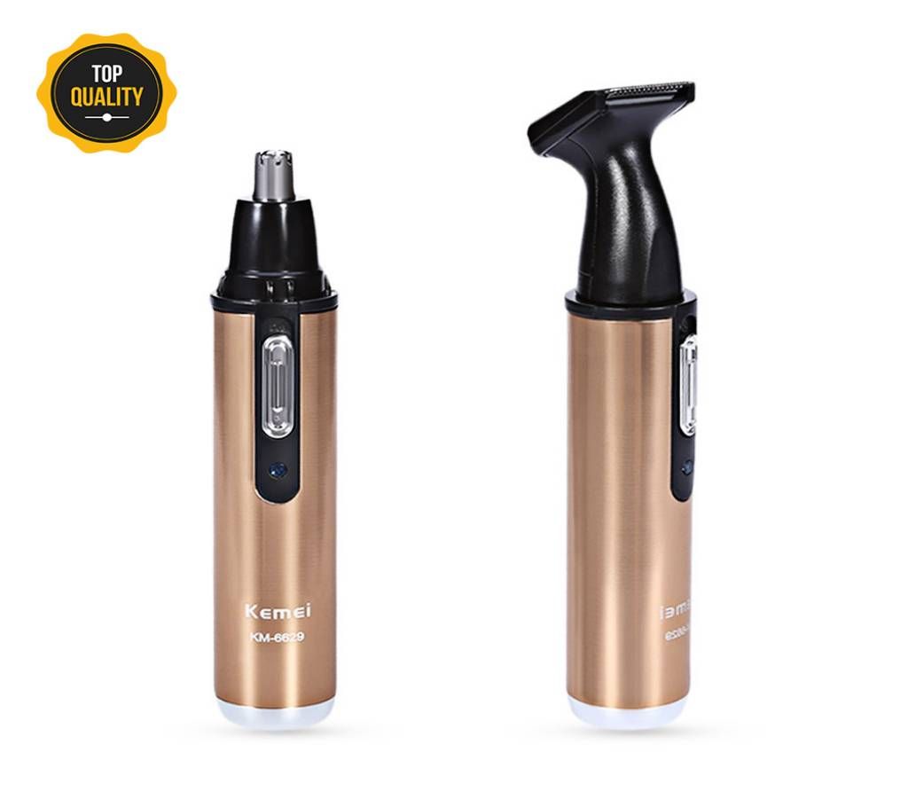 KM-6629 2 in 1 Rechargeable Electric Hair Trimmer