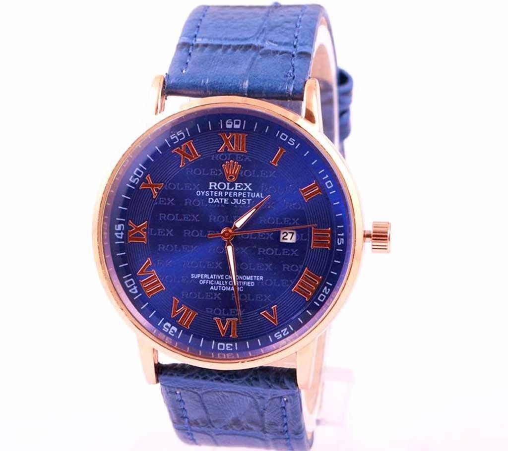 ROLEX Blue Analog Watch for Men copy