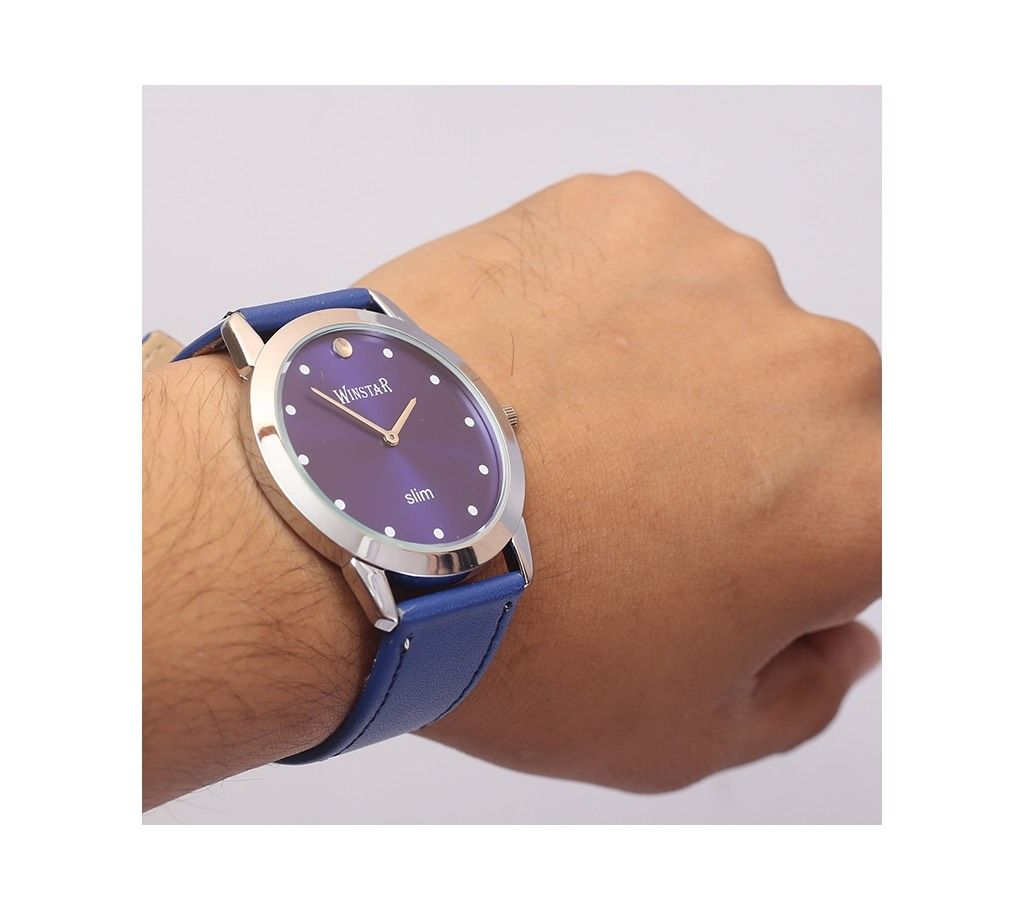 Winstar Blue Dial analog watch for men