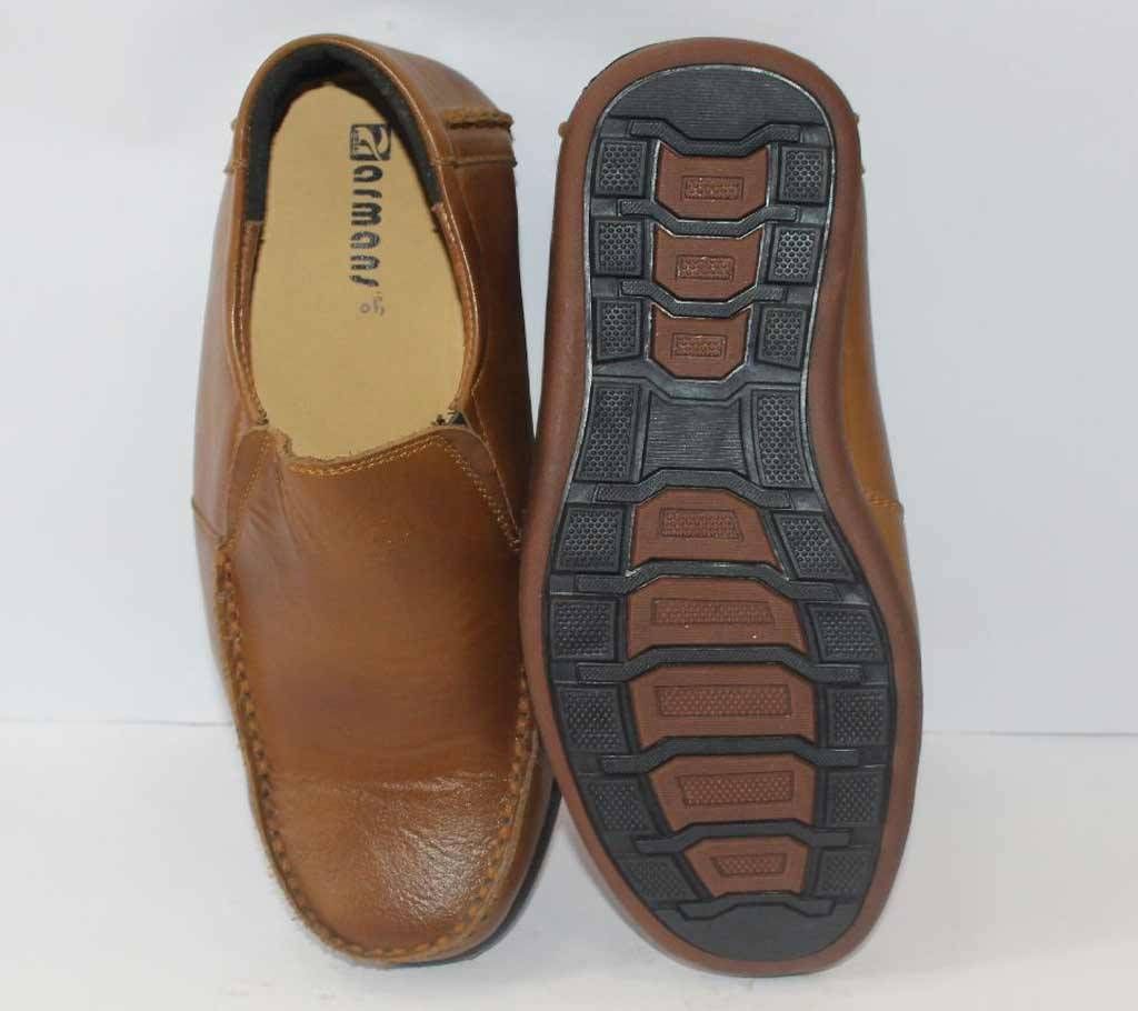 CHOCOLATE LEATHER FORMAL SHOES FOR MEN
