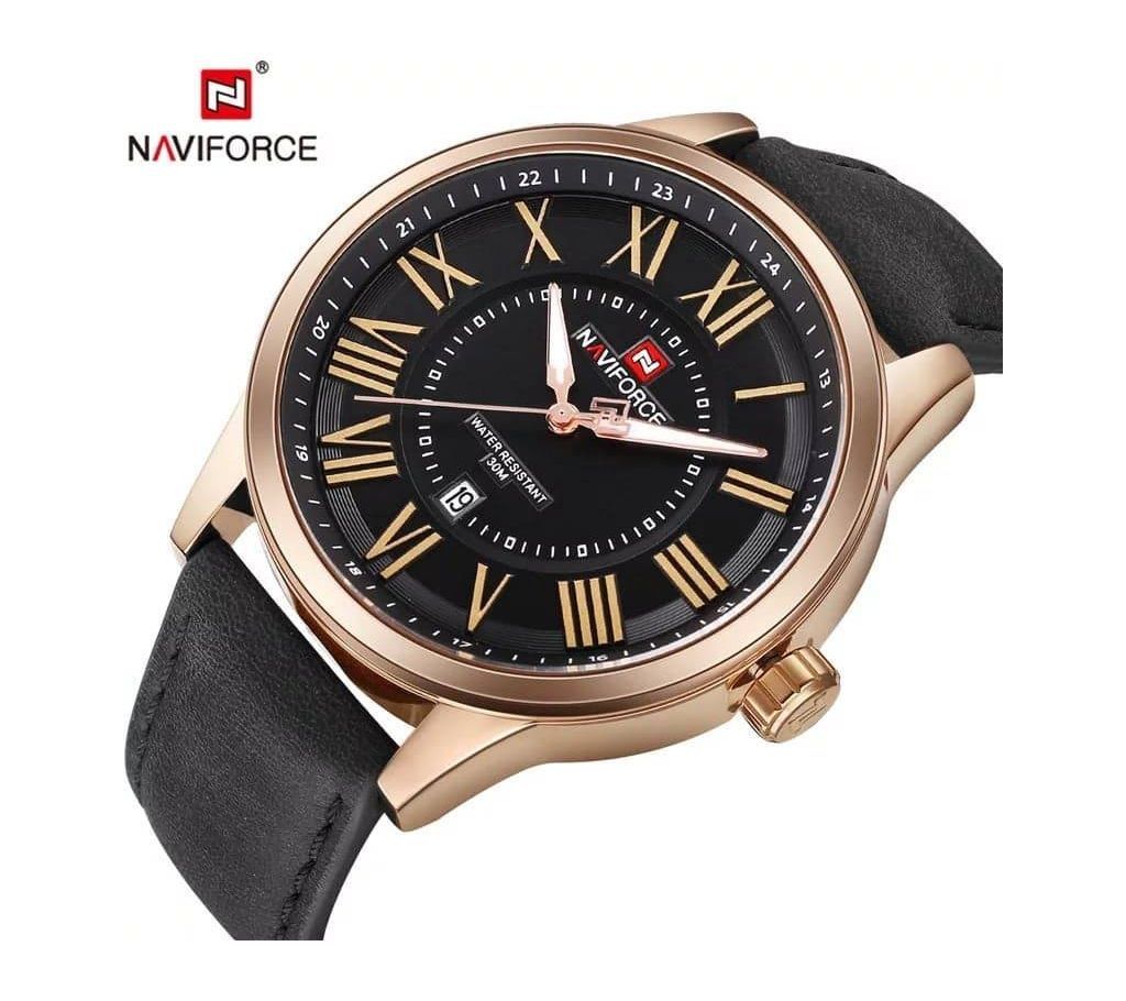 Naviforce 9126 leather watch FOR MEN