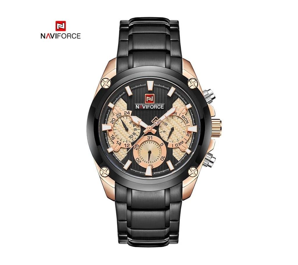 NAVIFORCE 9113 Gold BLACK Stainless Steel FOR MEN