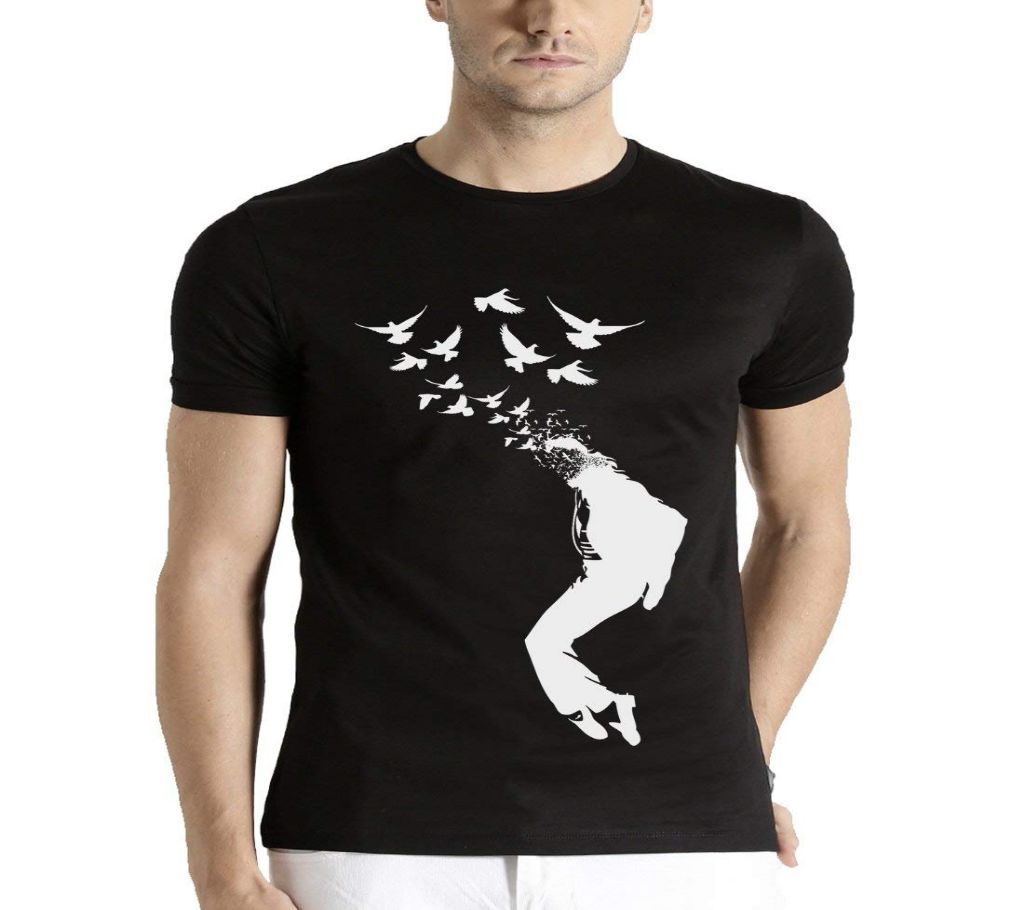 Birds Free Cotton Round neck  t-shirt