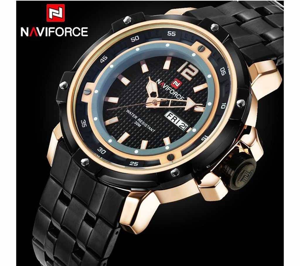 Watches NAVIFORCE Brand Casual Military Fashion Army Mens Stainless Steel Bracelet Waterproof Quartz Watch Mens Watch New