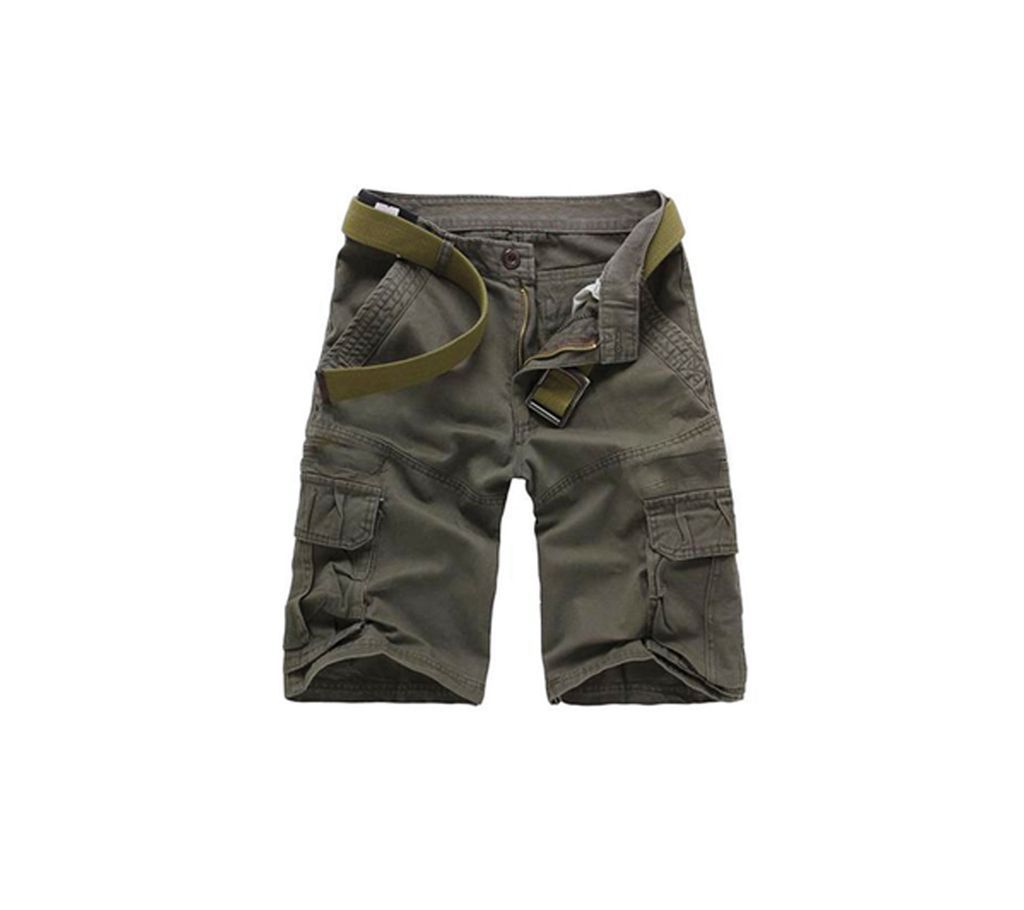 Olive Green 2 Quarter Pant For Men