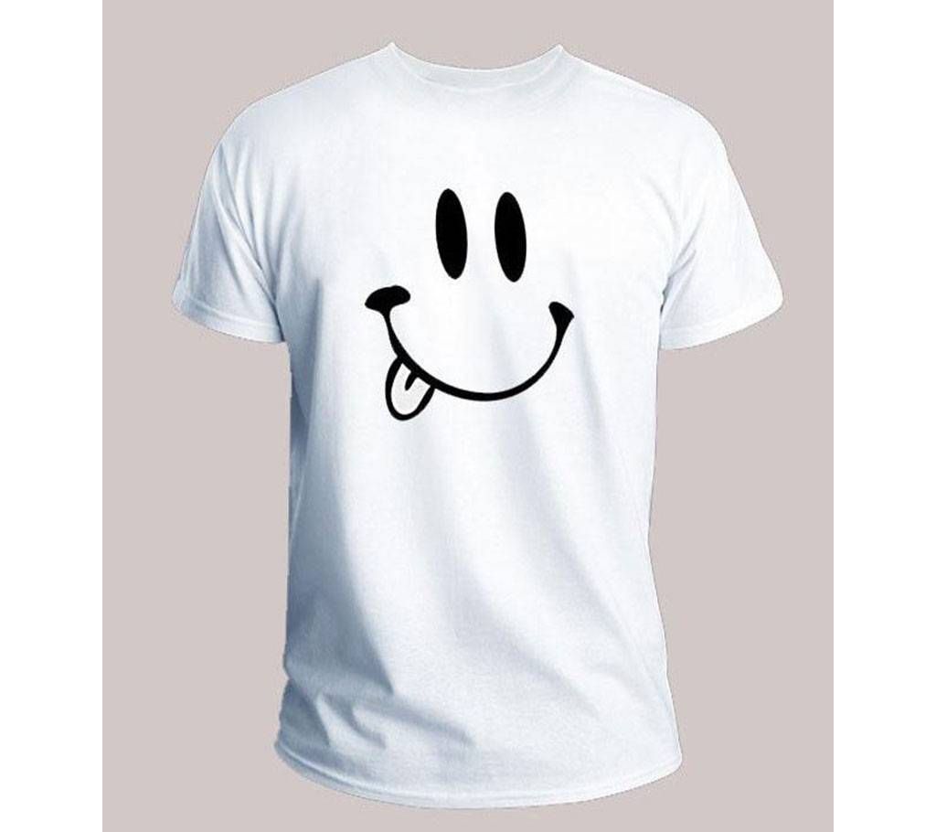 Smile Taiwan CVC Fabric T-Shirt For Men 