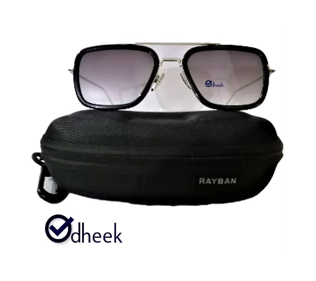 Fshionable Metal Frame Men Sunglass Lens Black