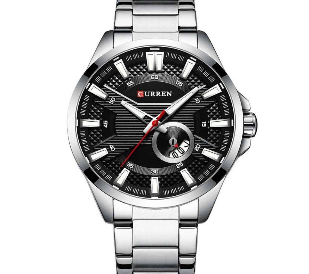CURREN 8372 WATCH FOR MEN SILVER