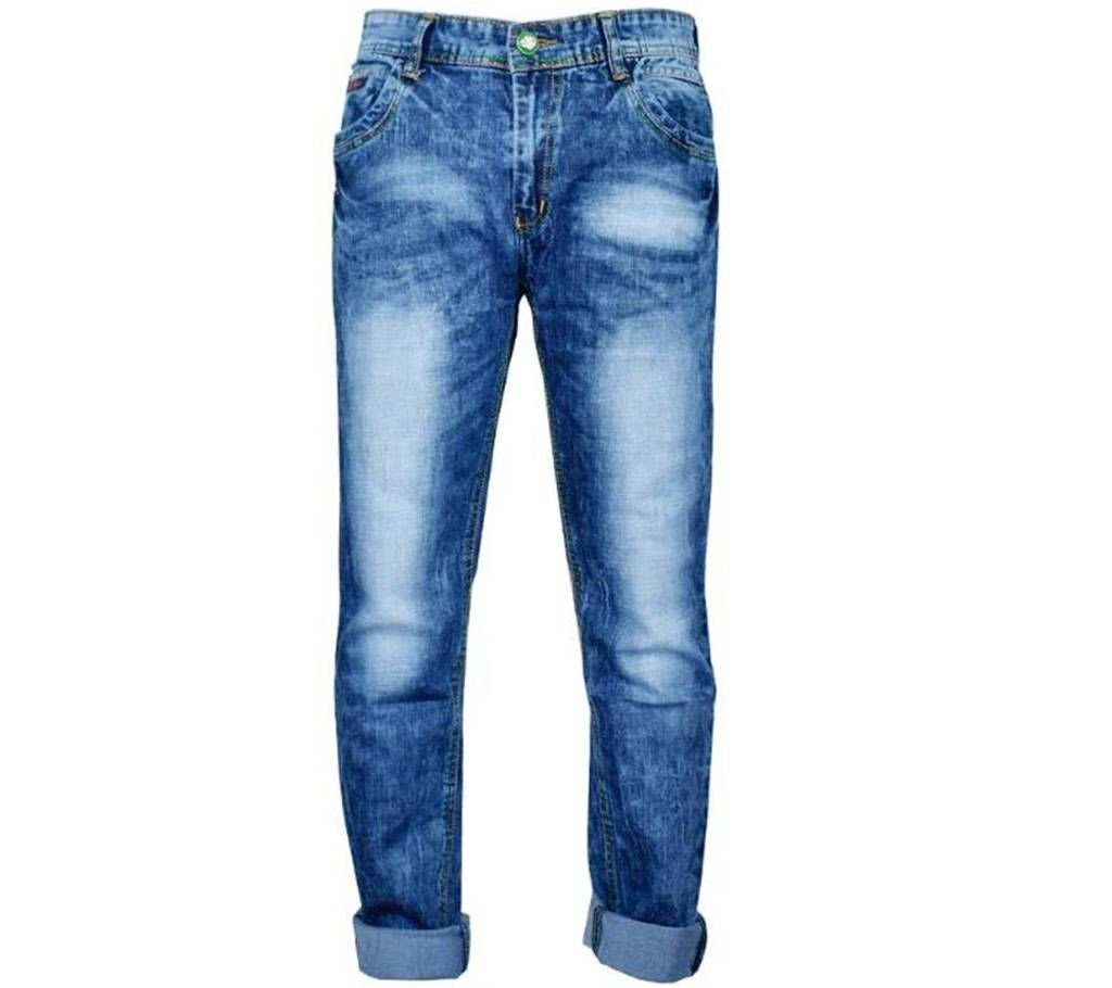 Blue Cotton Jeans For Men