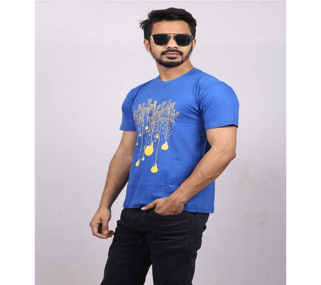 royal blue half sleeve t-shirt