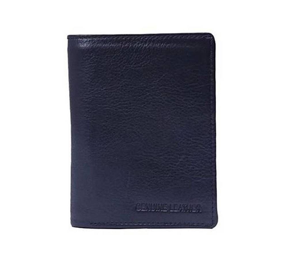 Navy Blue Leather Wallet For Men