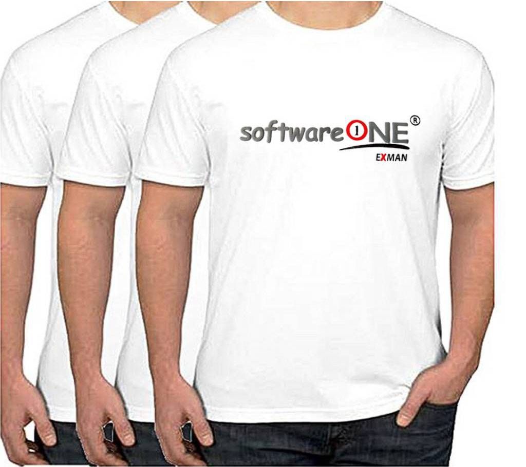 Software ONE-Gents Half sleeve cotton t-shirt