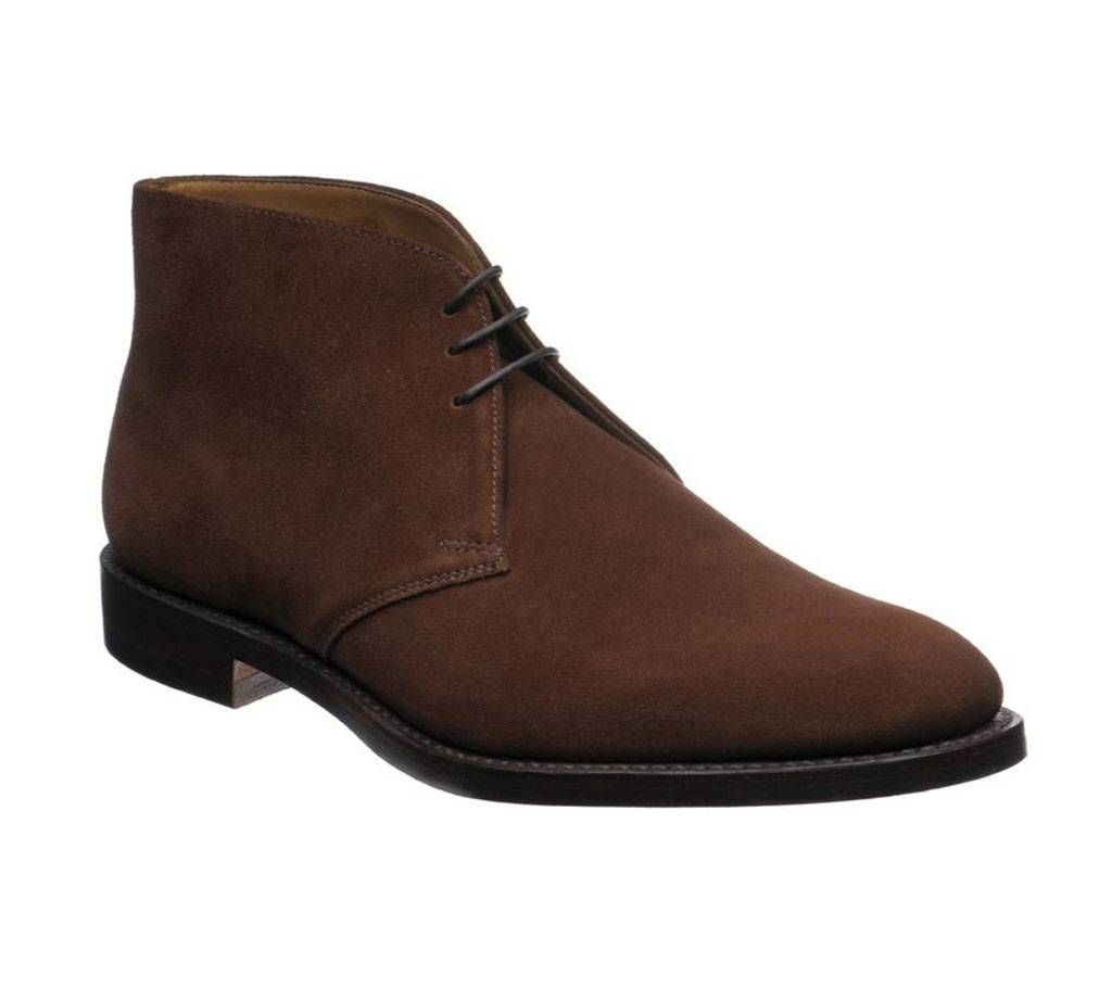 Leather Casual Desert Boots - Deep Brown