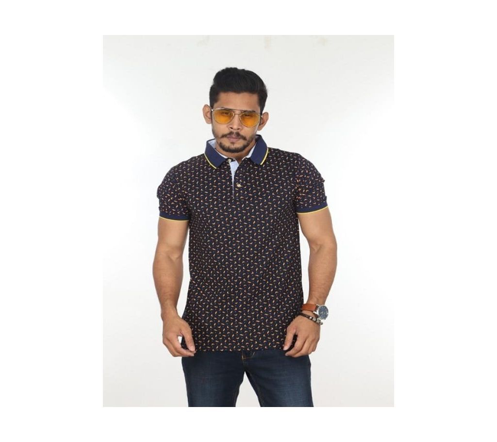 Slim fit Cotton Classic Polo Shirt (Imported)- F-080