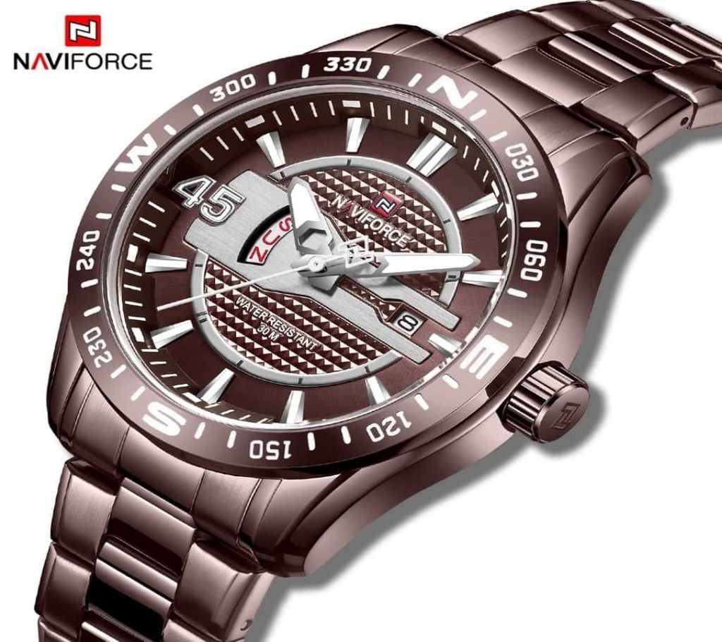 Naviforce NF9157 date & weekdisplay Analog Watch for Men
