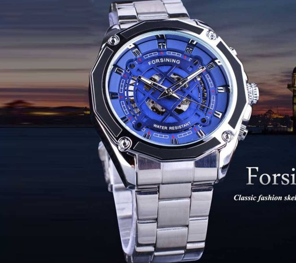 Forsining Top Brand Steampunk Gear Design Transparent Case Automatic Luxury Watch