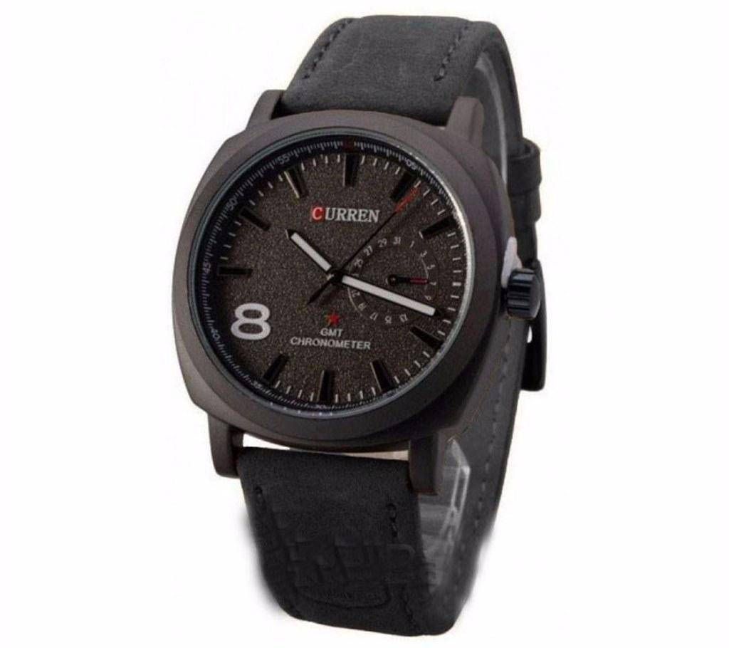 Curren Analog Wrist Fashion Watch For Men-Black -Copy 