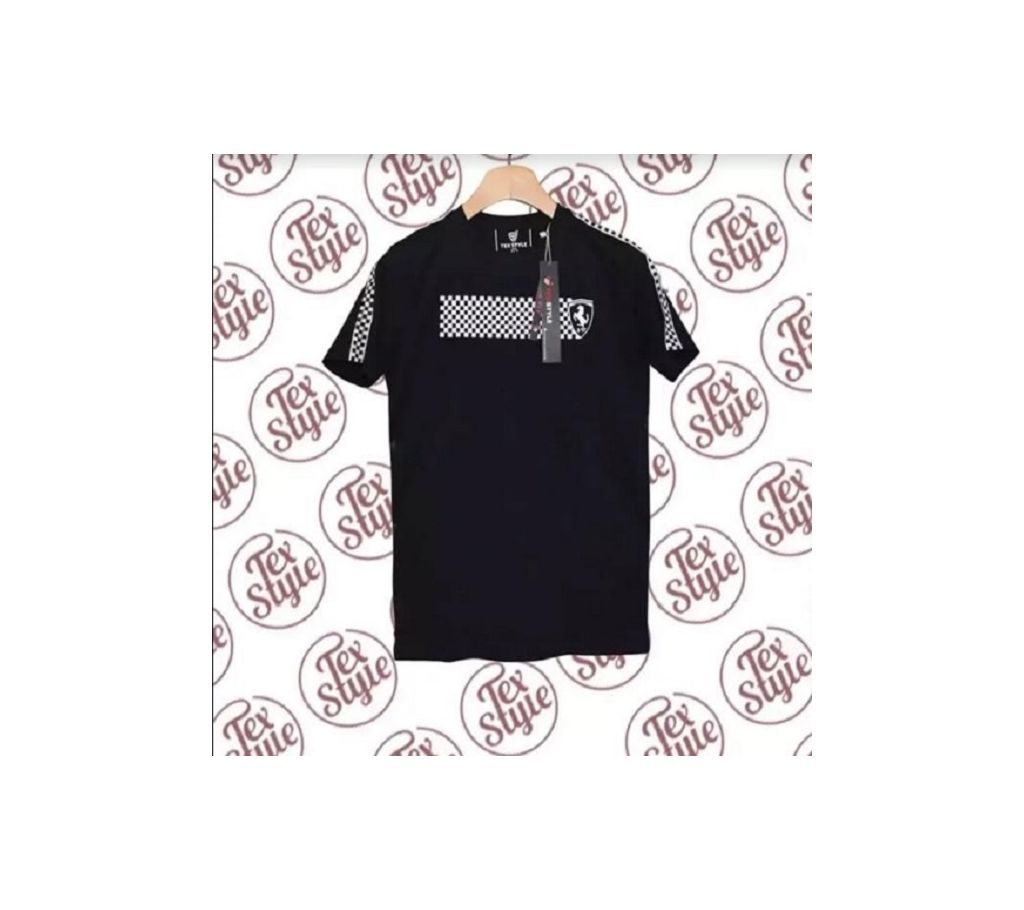 Round Neck Cotton Half Sleeve T Shirt For Men 