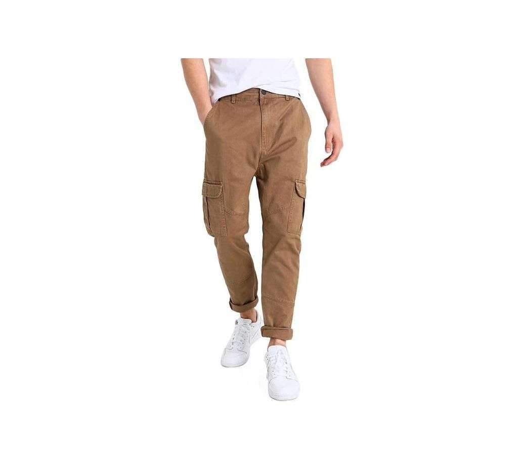 Clay Color Cargo Mobile Pant  For Men