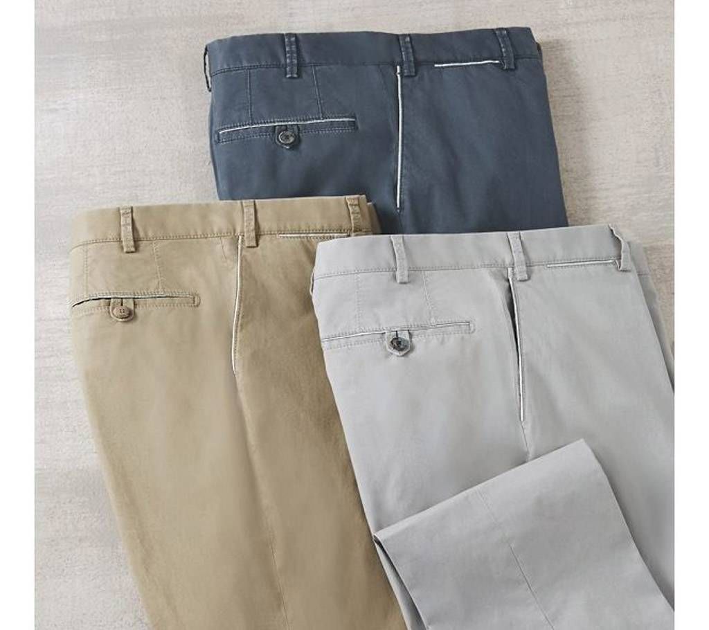 Combo Pack Of 3 Gabardine Pant For Men 